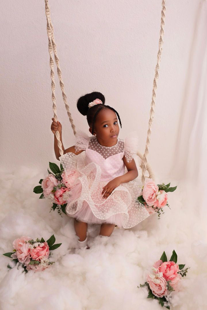 Lace Pageant Dress LZH Baby Girls Baptism Dress - Lace Flower Tutu Gown With Bow For Pageant & Christening Flower Girl Dress