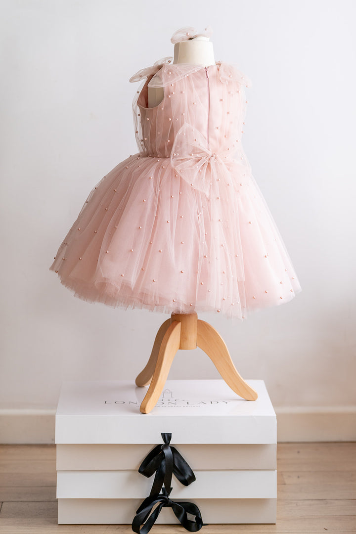 Pearl Tutu Dress in Pink