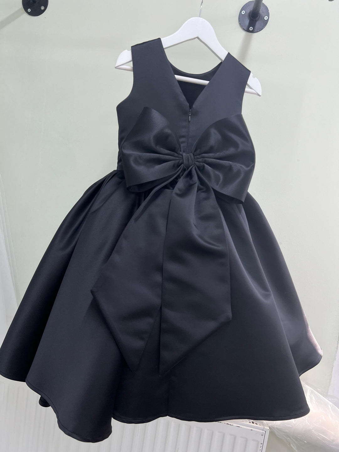 Poppy Dress in bridal satin