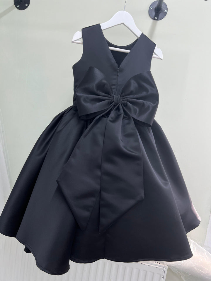 Poppy Dress in bridal satin