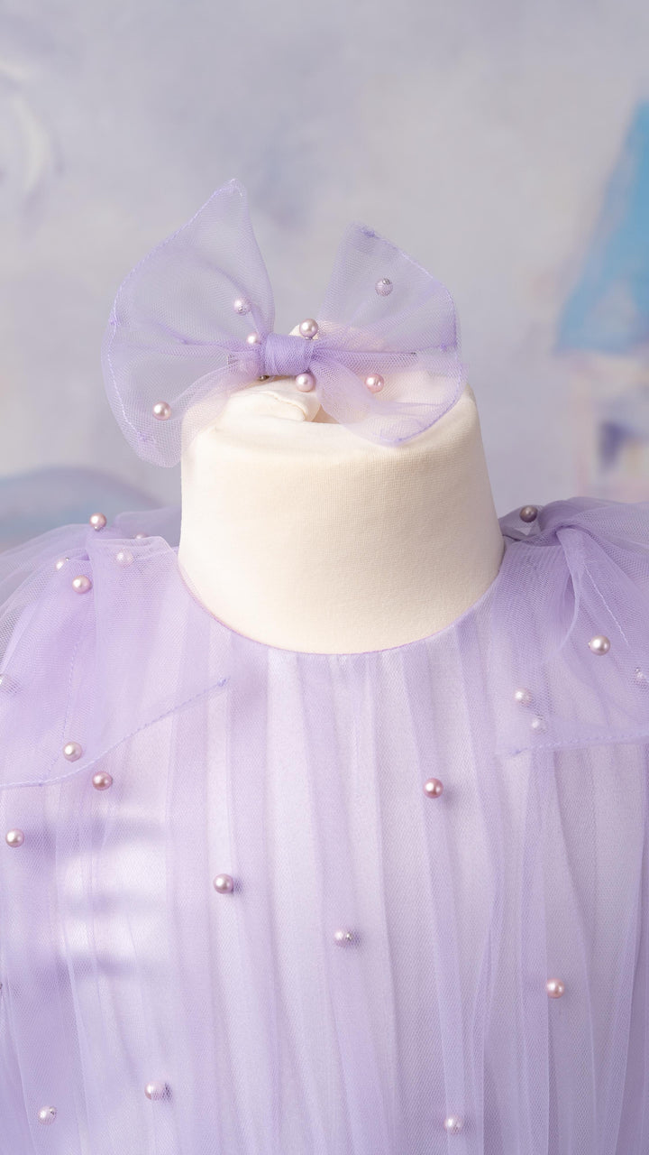 Baby Tutu matching hair Bow in Lilac