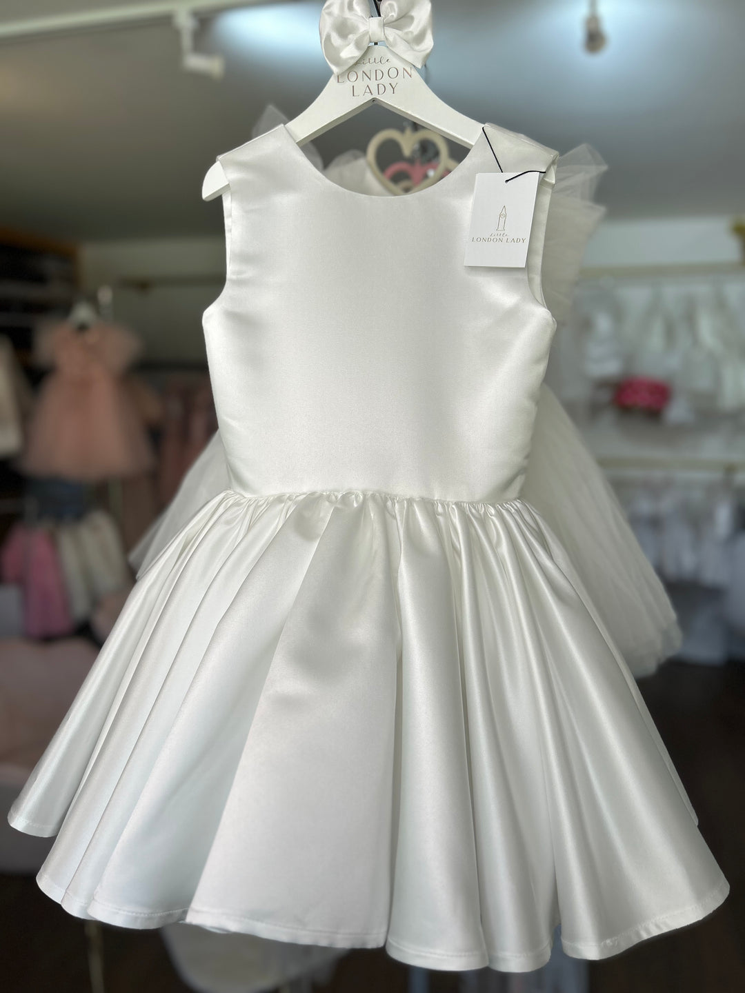 Matilda Ivory & Satin Dress