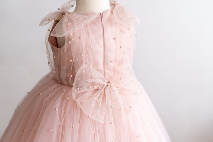 Pearl Tutu Dress in Pink