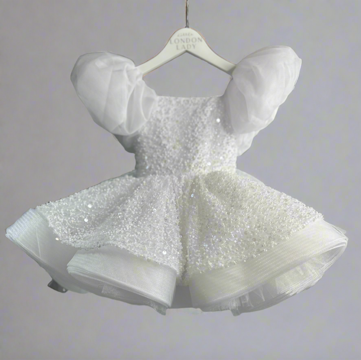 Aleena Gown in white with long train