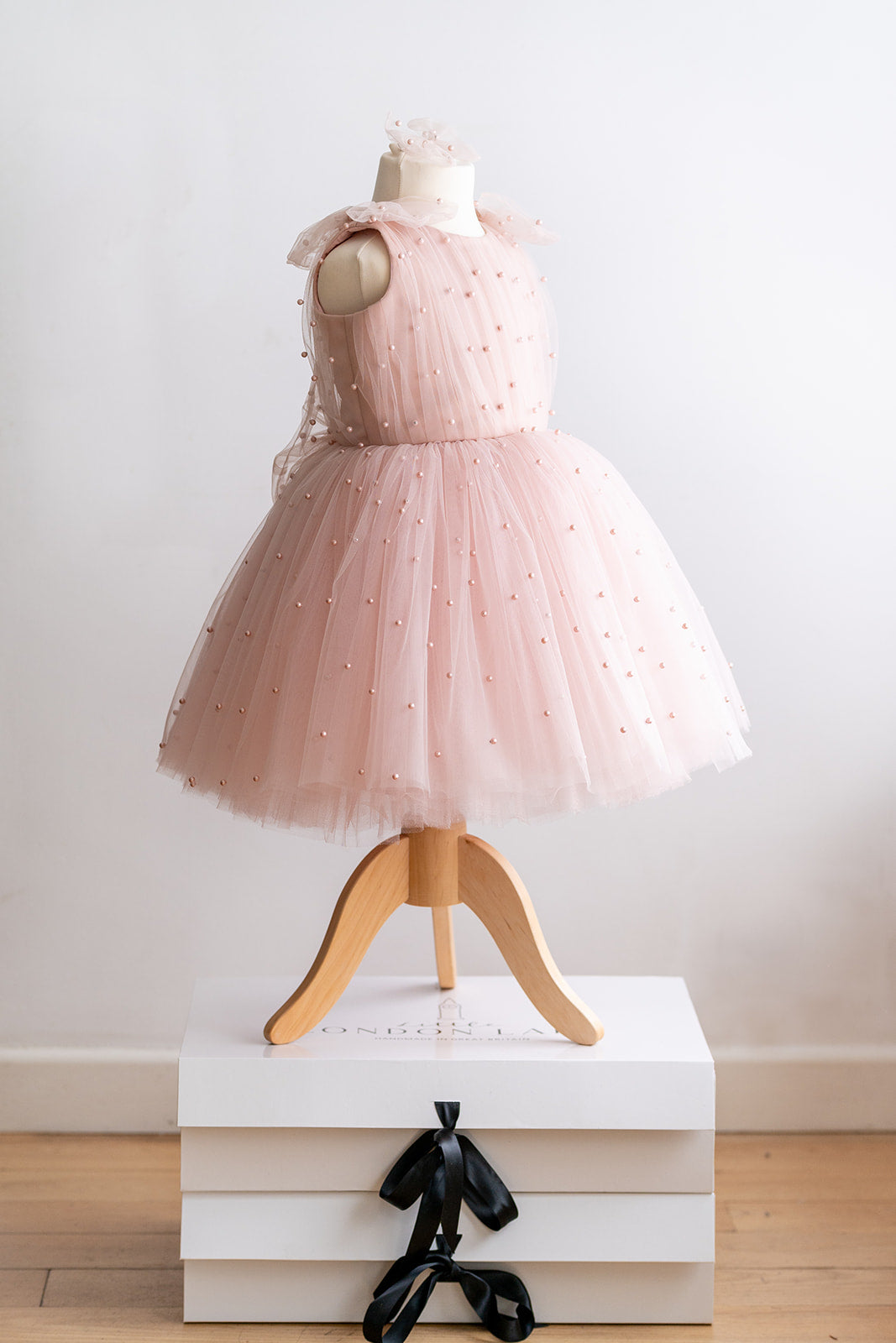Pearl Tutu Dress in Pink