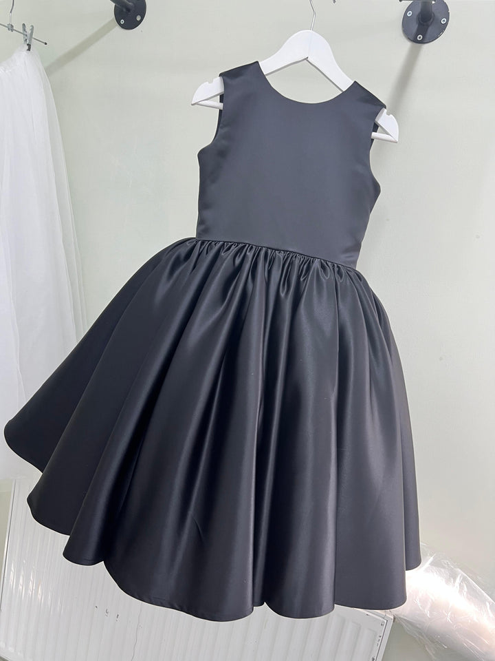 Poppy Dress in bridal satin