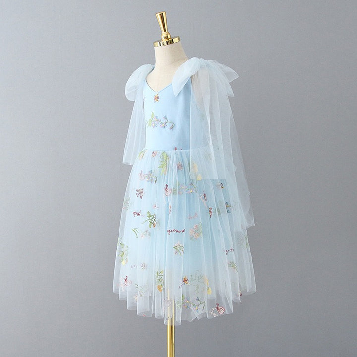 Enchanted Fairy Embroidered Dress in White