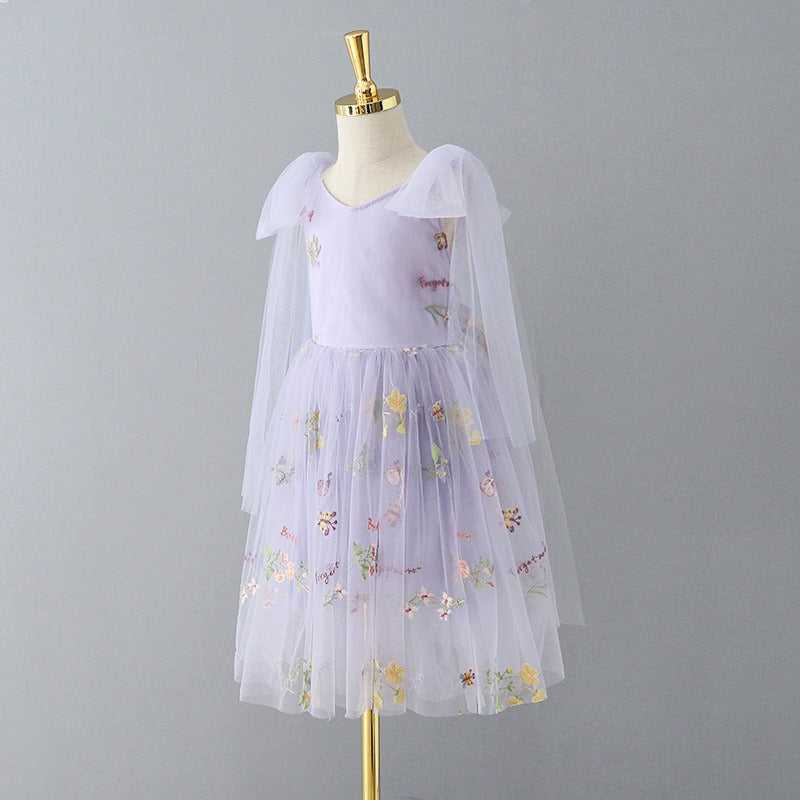 Enchanted Fairy Embroidered Dress in White