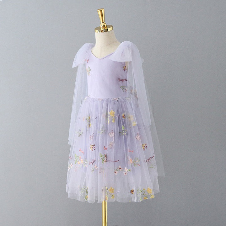 Enchanted Fairy Embroidered Dress in White