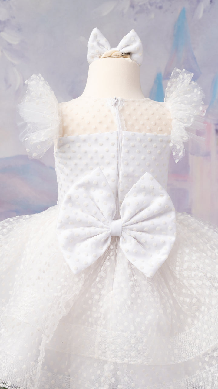 Notting Hill Dress in White or Silver Sparkle