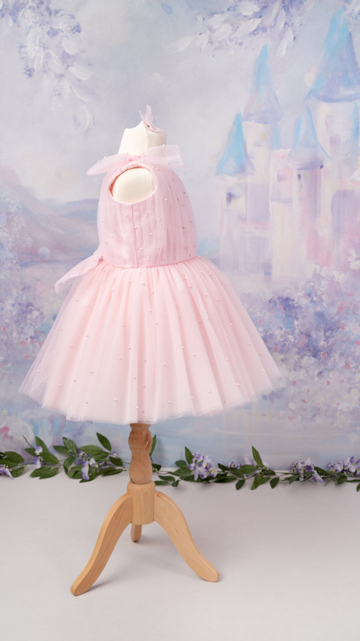 Pearl Tutu Dress in Pink