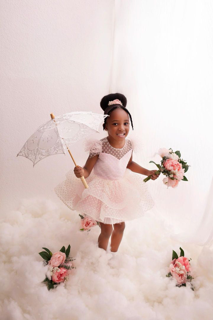 Notting Hill Dress in White or Silver Sparkle