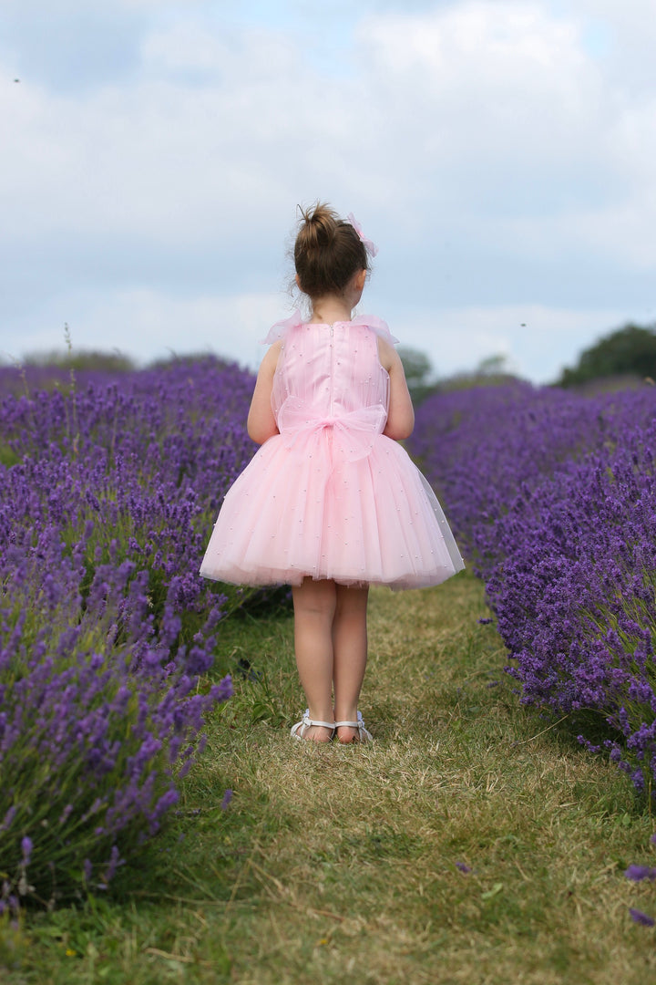 Baby Pink tutu dress in pearl tulle