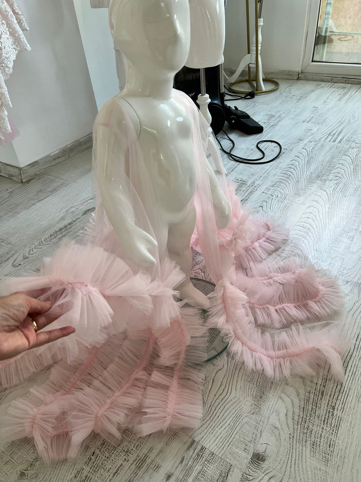 Mini Couture Kimono Tulle Robe