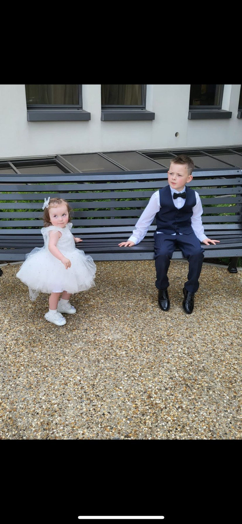 Pearl Tulle Tutu Dress in White