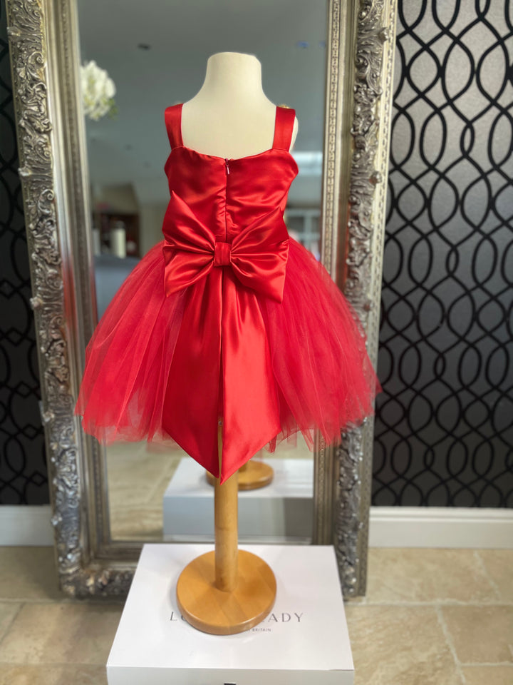 Girls tutu dress in red