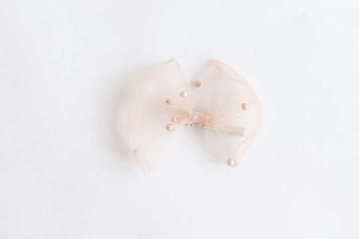 Pearl TuTu Dress One Shoulder Dusky Rose Pink / Blush