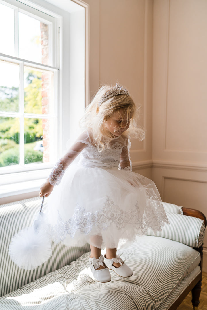 White Lace Christening baptism dress gown, Long Lace Sleeve, White Tulle and Lace dress,, Party dresses for girls, little girls gowns, baby girl dresses, little girls dress, kids dress, Kids Tutu Dress, White Tutu Skirt, 1st Birthday dress, Handmade Dresses for children, Pageant Dress, Flower Girl Lace Dress, Little Bridesmaid, Junior bridemaid, Christening lace outfit, Baptism Gown, Cermony Dress, Wedding Guest Clothing, Baby girl dress, Princess Dresses, Flower Girls Dress