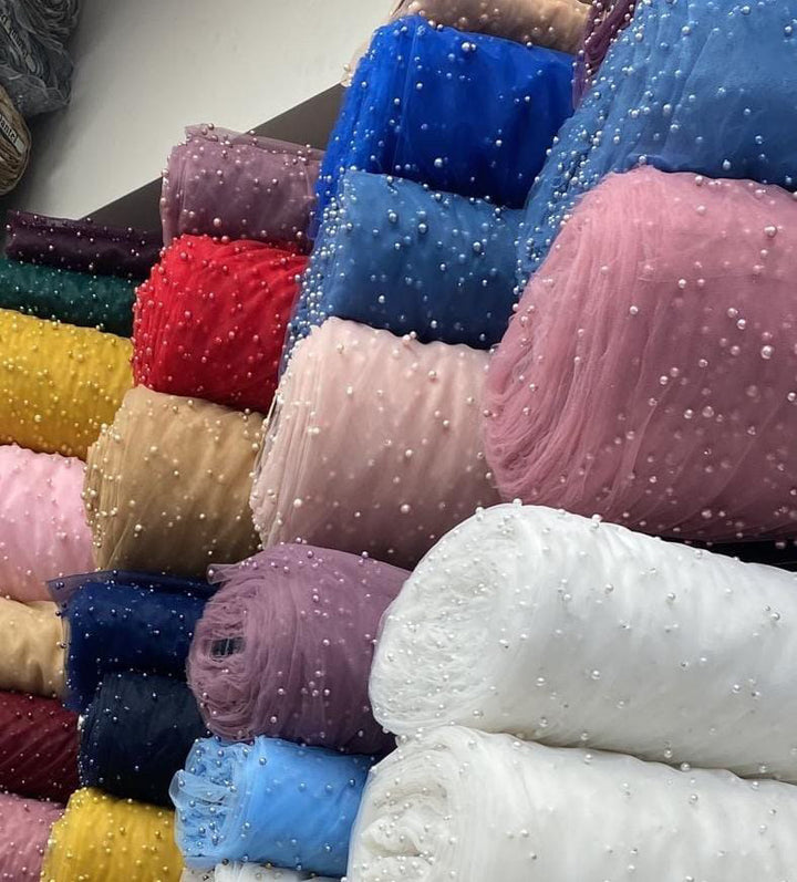 Pearl TuTu Dress One Shoulder Dusky Rose Pink / Blush