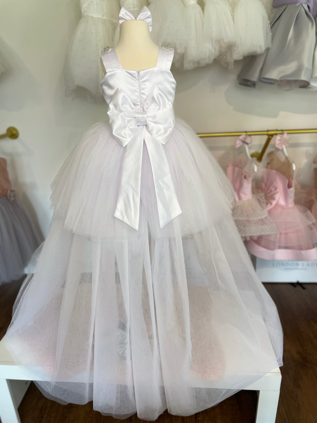 Girls Tutu dress with train