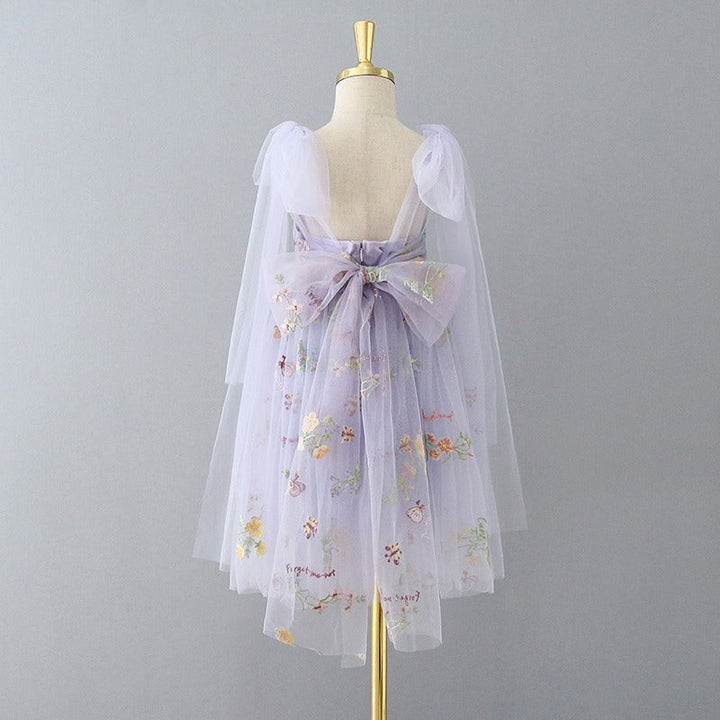 Enchanted Fairy Embroidered Dress in Perfectly Pink