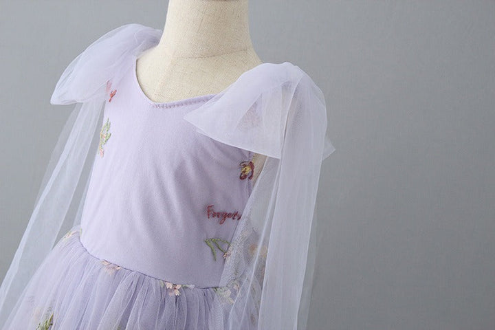 Enchanted Fairy Embroidered Dress in Perfectly Pink