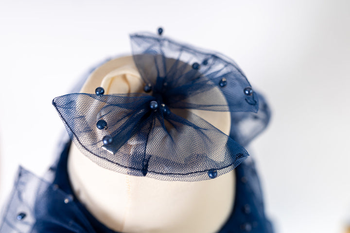 Pearl tutu Hair Clip Bow 