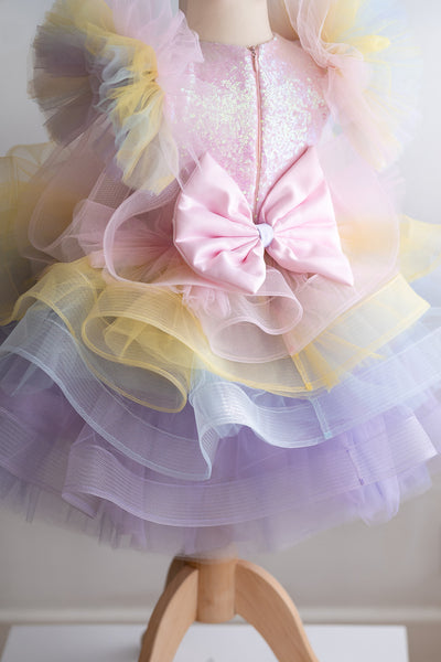 Girls Tutu Dress Rainbow Unicorn Dress